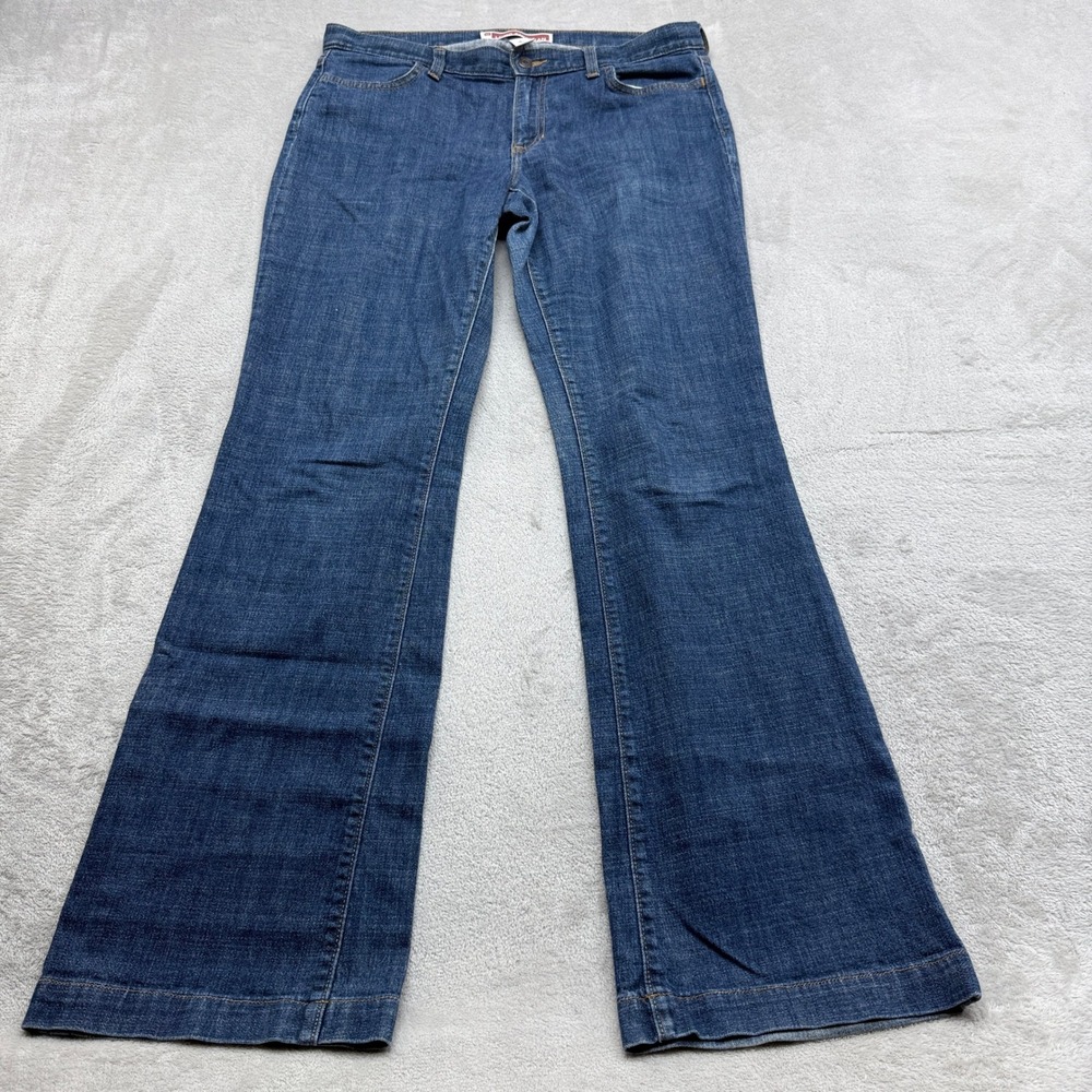 Gap Long and Lean Jeans Womens 12 Long Flare Leg Stretch Retro Y2K 2000s Denim